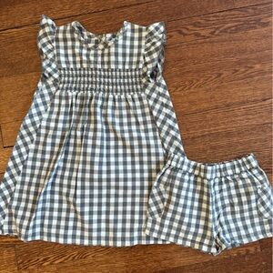 Pehr sibling set (dress/size 4 and short/size 18/24 months)